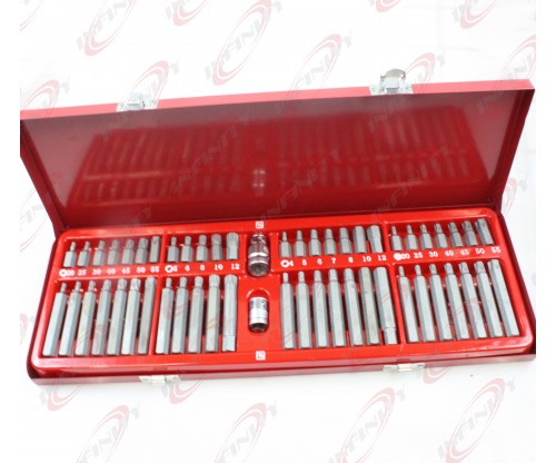 New 54pc Tamper proof Star Hex Spline/Drive/Socket Star Bit/Auto Repair Tool